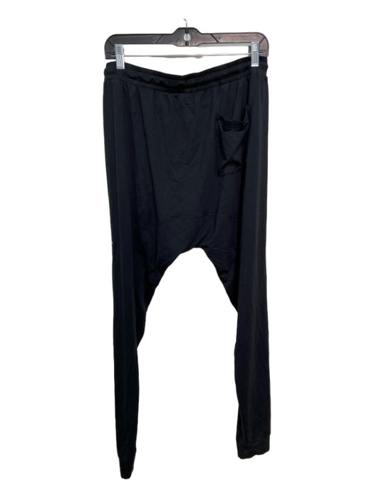 Alo Size L Black Synthetic Solid Jogger Men's Pants L