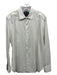 Robert Graham Size L White Cotton Paisley Button Down Men's Long Sleeve Shirt White / L