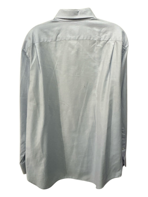 Stenstroms Size 17.5 Blue & White Cotton Button Down Men's Long Sleeve Shirt Blue & White / 17.5