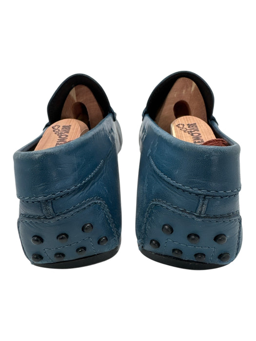 Tods Shoe Size 9 AS IS Blue Leather Solid loafer Men's Shoes Blue / 9