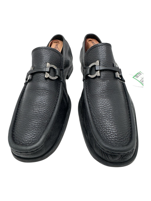 Ferragamo Shoe Size 10 AS IS Black Leather Solid loafer Men's Shoes Black / 10