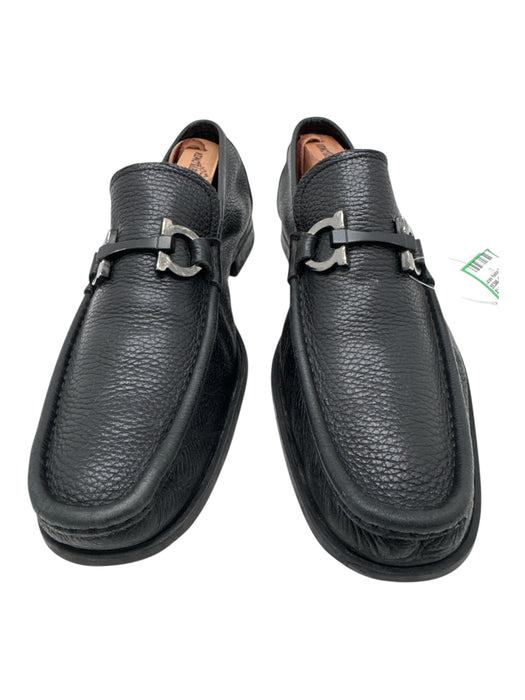 Ferragamo Shoe Size 10 AS IS Black Leather Solid loafer Men's Shoes Black / 10