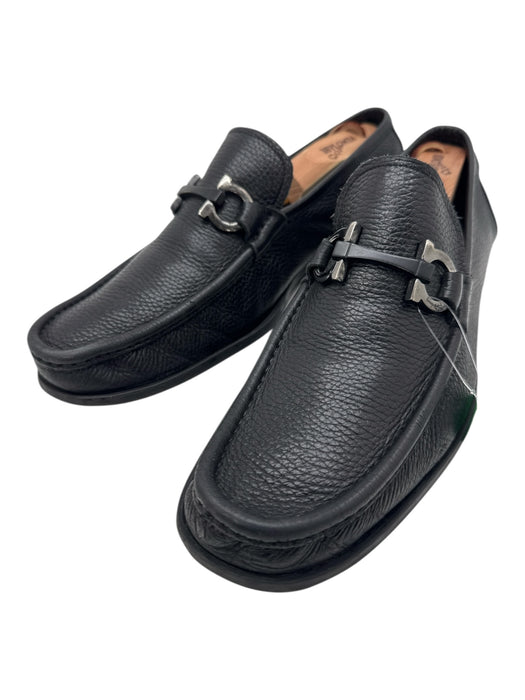 Ferragamo Shoe Size 10 AS IS Black Leather Solid loafer Men's Shoes Black / 10