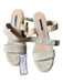 Stuart Weitzman Shoe Size 10.5 Light Gray Suede Ankle Strap Wedge Sandals Light Gray / 10.5