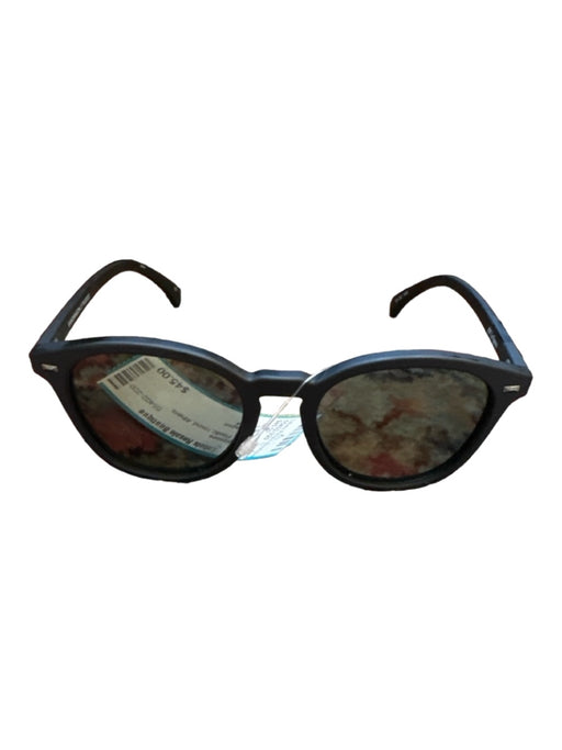 Le Specs Black Plastic round Sunglasses Black