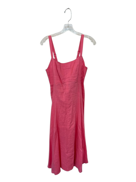A.L.C. Size 8 Coral Pink Linen Blend Sleeveless Back Zip Maxi Dress Coral Pink / 8