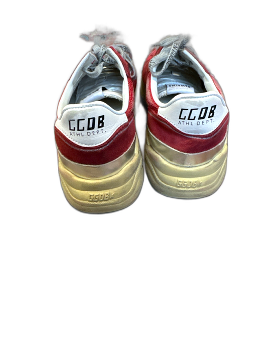 Golden Goose Shoe Size 41 Red & Tan Suede Chunky Athletic Sneakers Red & Tan / 41