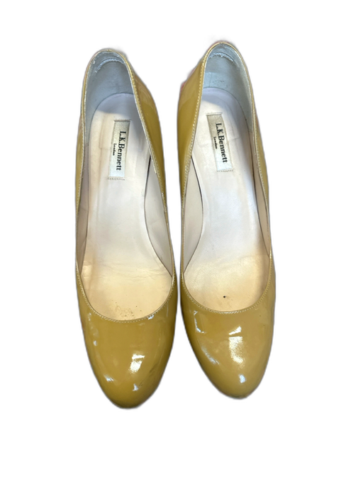 L.K. Bennett Shoe Size 42 Tan Patent Leather Stiletto Round Toe Pumps Tan / 42