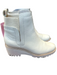 Dolce Vita Shoe Size 10 Cream Leather Wedge Booties Cream / 10