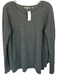Vince Size L Charcoal Yak Blend Long Sleeve Waffle Sweater Charcoal / L