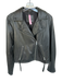 All Saints Size 10 Black Leather SHW Moto Jacket Black / 10