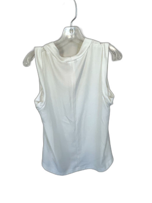 Trina Turk Size M Ivory Polyester Sleeveless Top Ivory / M