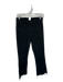 Mother Size 28 Black Cotton Blend High Waist Bootcut Raw Hem Jeans Black / 28