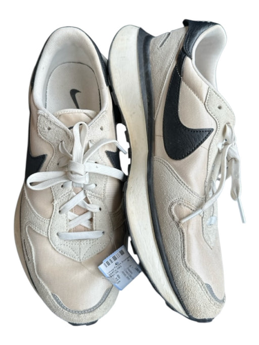 Nike Shoe Size 10.5 Cream & Black Canvas & Leather Athletic Sneakers Cream & Black / 10.5
