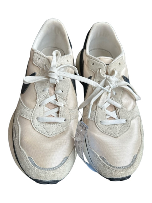 Nike Shoe Size 10.5 Cream & Black Canvas & Leather Athletic Sneakers Cream & Black / 10.5