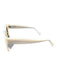 Transparent Cream Acetate Oversize Sunglasses Cream