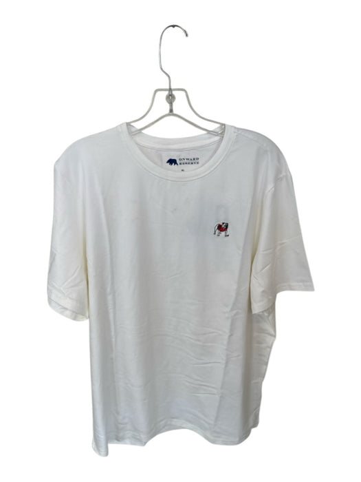 Onward Reserve NWT Size XL Cream & Red Print Pima Cotton Blend UGA Men's T-Shirt Cream & Red Print / XL