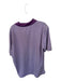 Peter Millar Size L Purple & White Polyester Striped Golf Men's Polo Purple & White / L
