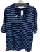 Bald Head Blues New Size L Navy & White Polyester Striped Golf Men's Polo Navy & White / L