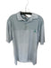 Peter Millar Size L White & Green Polyester Striped Golf Men's Polo White & Green / L