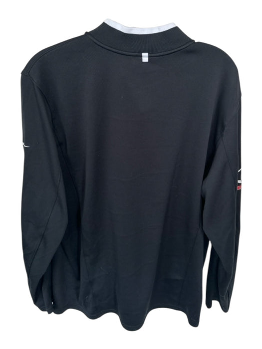 Nike Golf Black & Red Polyester UGA Long Sleeve Golf Men's Pullover Black & Red / XL