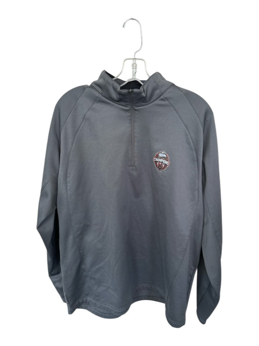 Sport-Tek Gray & Red Polyester UGA Long Sleeve Athletic Men's Pullover Gray & Red / XL