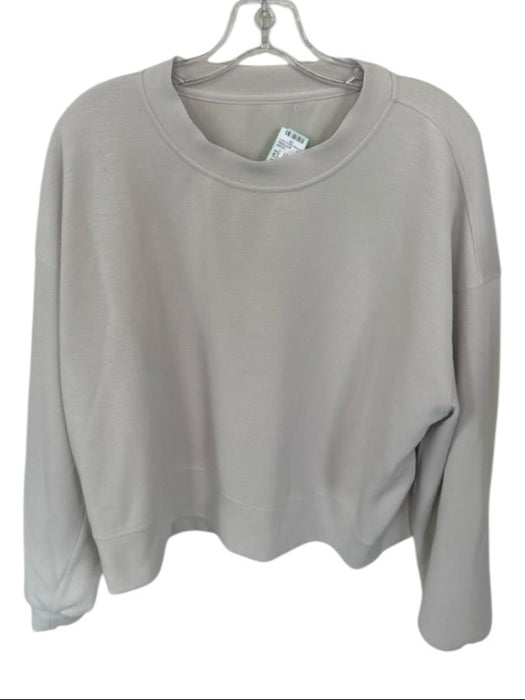 Lululemon Bone Long Sleeve Crew Neck Athletic Poncho Bone / Est M