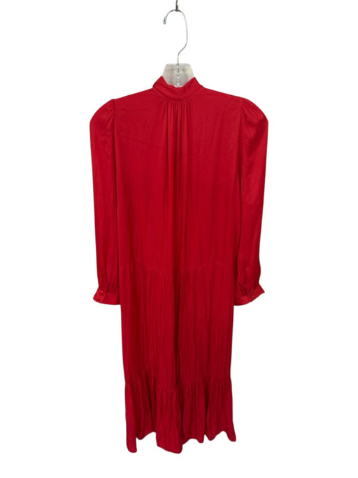 Zadig & Voltaire Size M Red Polyester Long Sleeve neck tie Maxi Dress Red / M