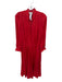 Zadig & Voltaire Size M Red Polyester Long Sleeve neck tie Maxi Dress Red / M