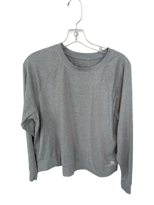 Vuori Size L Gray Long Sleeve Heathered Athletic Sweatshirt Gray / L