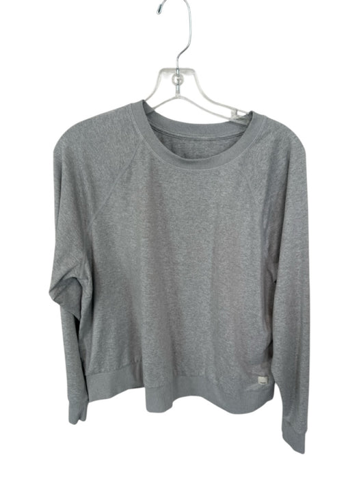Vuori Size L Gray Long Sleeve Heathered Athletic Sweatshirt Gray / L