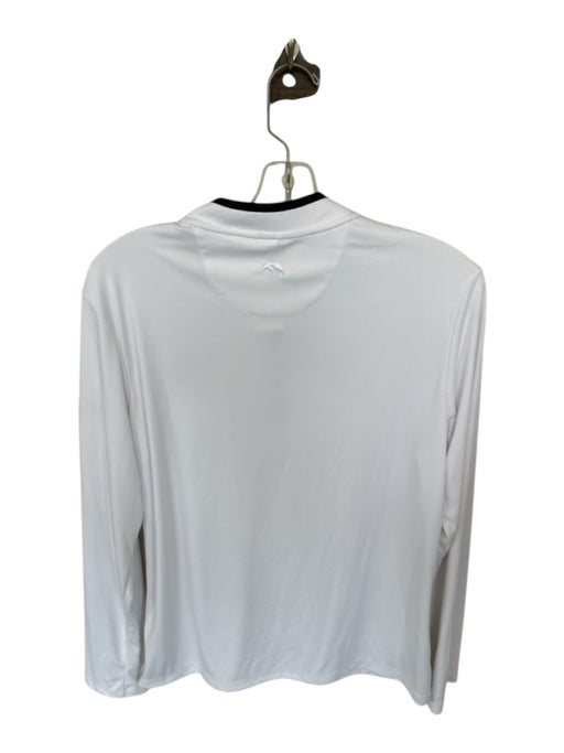 Onward Reserve White & Black Polyester UGA Half Zip Athletic Men's Pullover White & Black / L