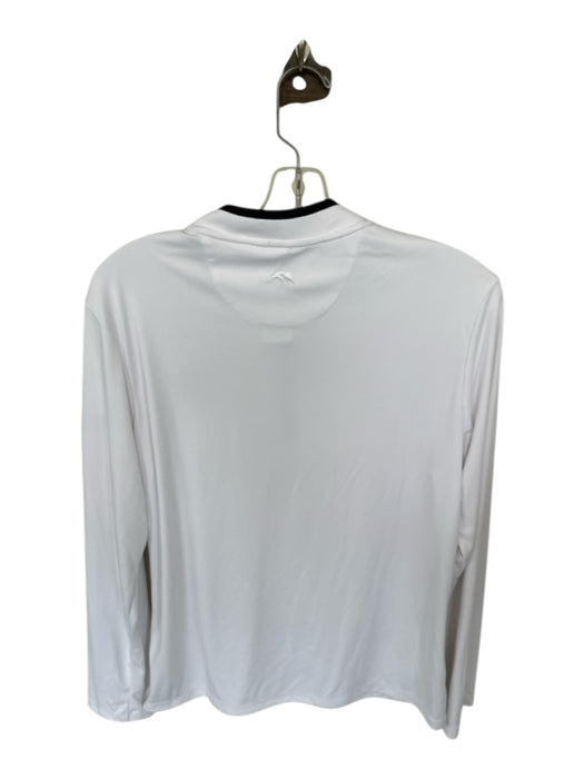 Onward Reserve White & Black Polyester UGA Half Zip Athletic Men's Pullover White & Black / L