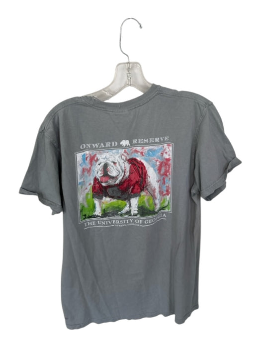 Onward Reserve Size M Gray & Red Cotton UGA Men's T-Shirt Gray & Red / M