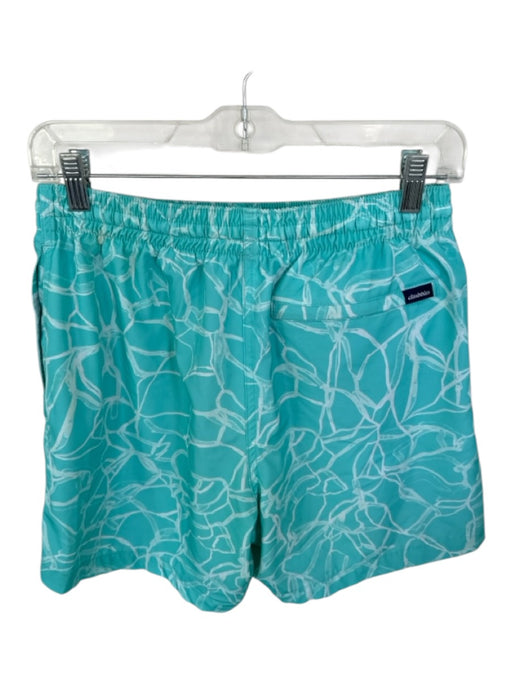 Chubbies Size M Aqua Nylon Water Drops Swim Trunks Men's Shorts Aqua / M