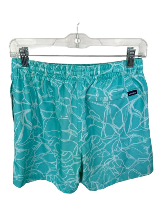 Chubbies Size M Aqua Nylon Water Drops Swim Trunks Men's Shorts Aqua / M