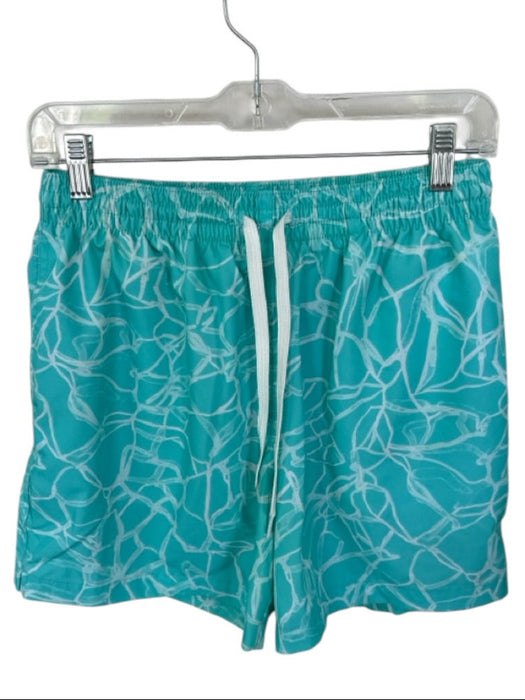 Chubbies Size M Aqua Nylon Water Drops Swim Trunks Men's Shorts Aqua / M