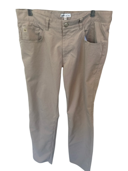 Peter Millar Size 33x32 Khaki Polyester Solid Men's Pants Khaki / 33x32