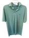 Vineyard vines Size S Green & Blue Poly Blend Striped Golf Men's Polo Green & Blue / S