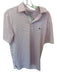 Vineyard vines Size S White & Pink Poly Blend Striped Golf Men's Polo White & Pink / S