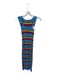 Mother Size M Multi Cotton Blend Sleeveless Striped Ribbed Maxi Dress Multi / M