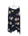 By TiMo Size M Black & Pink Cotton Elastic Waist Flowers Maxi Skirt Black & Pink / M