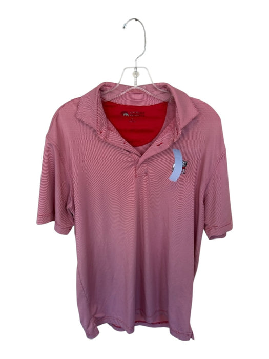 Onward Reserve Size S Red & White Polyester UGA Striped Golf Men's Polo Red & White / S