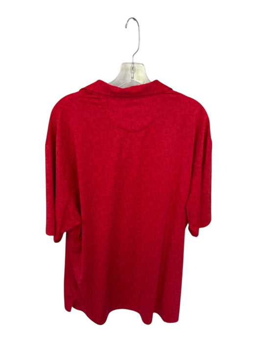 Horn Legend Size XL Red & Black Polyester UGA Athletic Men's Polo Red & Black / XL