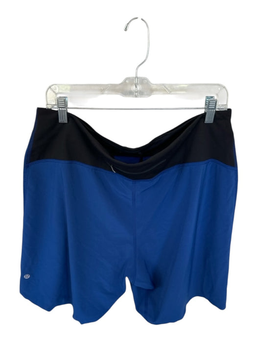 Lululemon Size XL Blue & Black Nylon Color Block Athletic Men's Shorts Blue & Black / XL