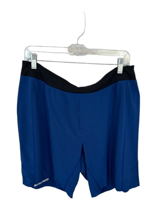 Lululemon Size XL Blue & Black Nylon Color Block Athletic Men's Shorts Blue & Black / XL