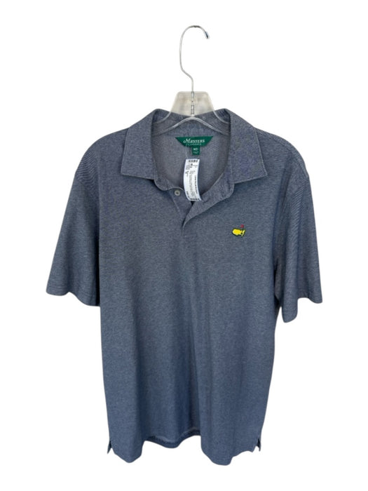 Masters Size M Navy & Yellow Cotton Denim Masters Logo Golf Men's Polo Navy & Yellow / M