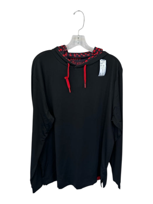 Happy Threads NWT Black & Red Polyester UGA Athletic Men's Hoodie Black & Red / XL