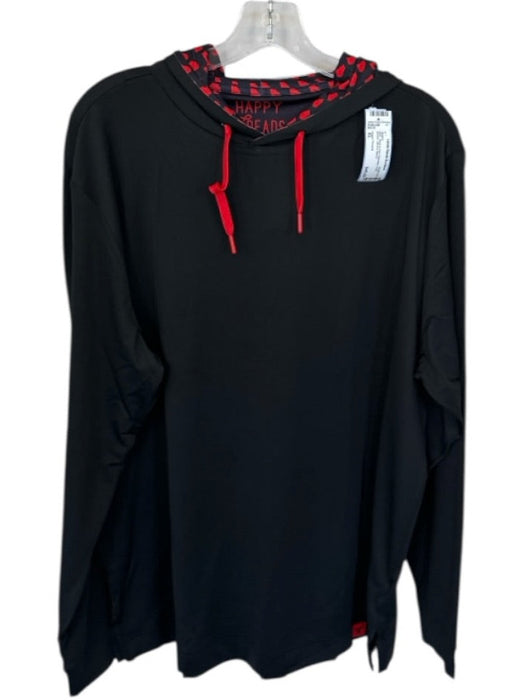 Happy Threads NWT Black & Red Polyester UGA Athletic Men's Hoodie Black & Red / XL