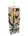 Agua Bendita Size M Green & Yellow Linen Smocked Waist Band Swirls Pants Green & Yellow / M